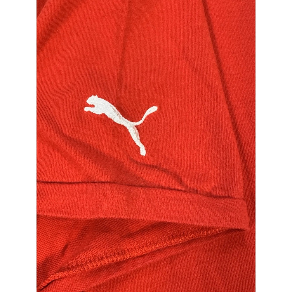Puma Scuderi Ferrari TShirt Mens XL Red white Embroidered Formula Racing - Picture 3 of 8